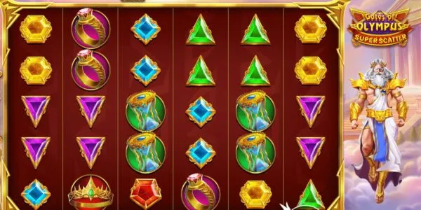 Gates of Olympus Super Scatter Gates of Olympus Super Scatter slot game featuring Zeus and jewels